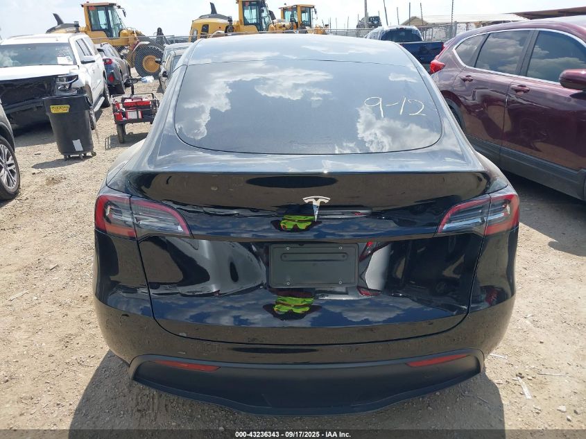 2024 Tesla Model Y Long Range Dual Motor All-Wheel Drive/Rwd VIN: 7SAYGDED9RF104506 Lot: 43236343