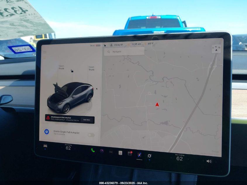 2023 Tesla Model Y Awd/Long Range Dual Motor All-Wheel Drive VIN: 7SAYGDEE4PA144270 Lot: 43236379