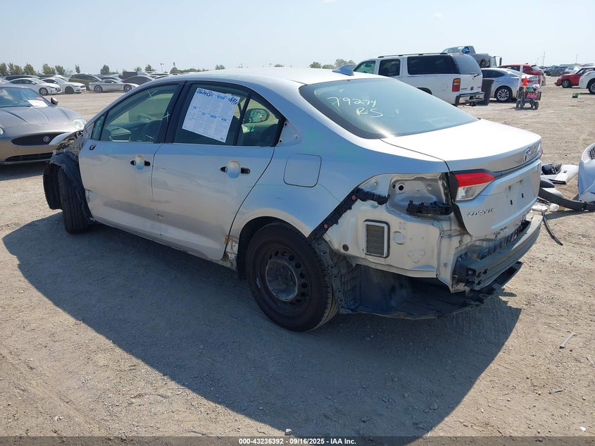 2020 Toyota Corolla L silver sedan gasoline JTDDPRAE8LJ058626 photo #4