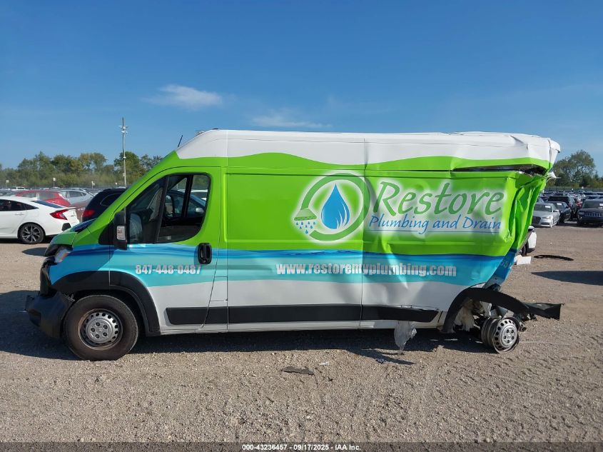 2024 Ram Promaster 2500 Tradesman High Roof 159 Wb W/Pass Seat VIN: 3C6LRVDG3RE101374 Lot: 43236457