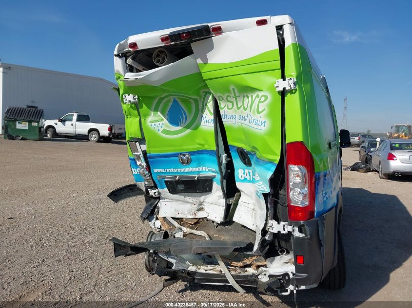 2024 Ram Promaster 2500 Tradesman High Roof 159 Wb W/Pass Seat VIN: 3C6LRVDG3RE101374 Lot: 43236457