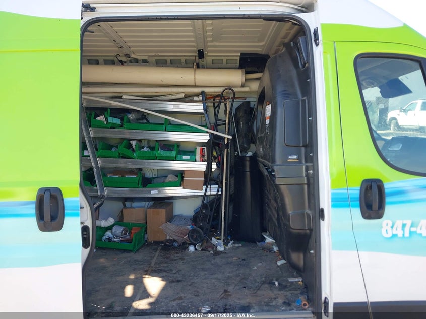 2024 Ram Promaster 2500 Tradesman High Roof 159 Wb W/Pass Seat VIN: 3C6LRVDG3RE101374 Lot: 43236457