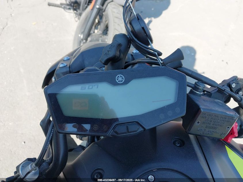 2018 Yamaha Mt07 VIN: JYARM27E1JA001626 Lot: 43236497
