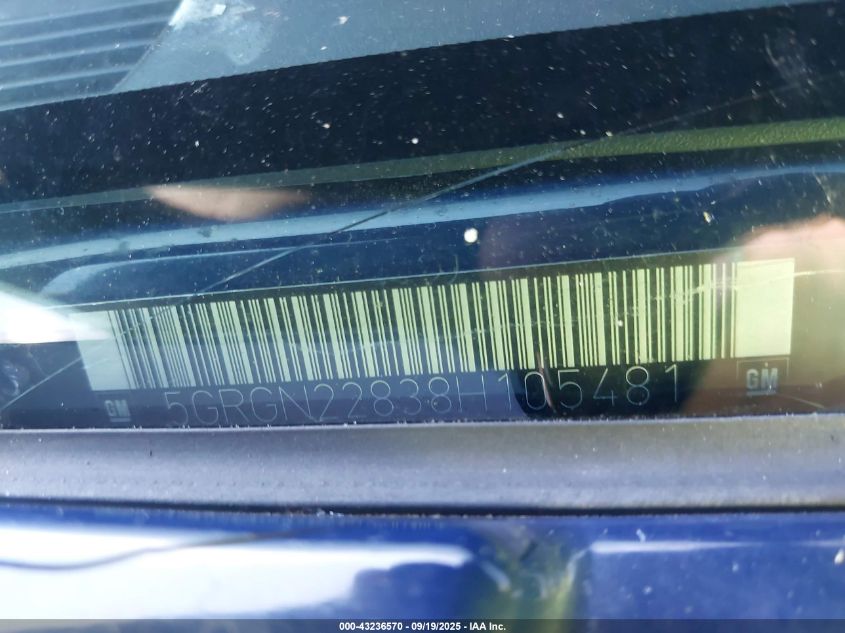 2008 Hummer H2 Sut VIN: 5GRGN22838H105481 Lot: 43236570