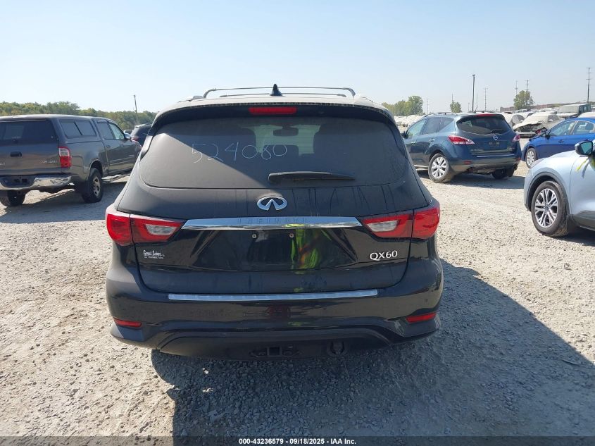 2016 Infiniti Qx60 VIN: 5N1AL0MM5GC524080 Lot: 43236579