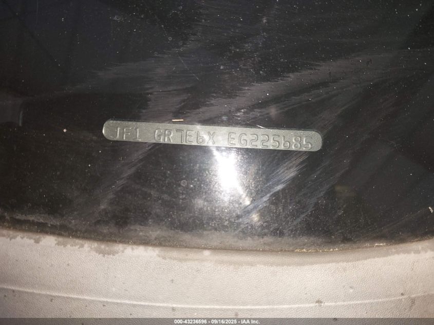 2014 Subaru Impreza Wrx Limited VIN: JF1GR7E6XEG225685 Lot: 43236596