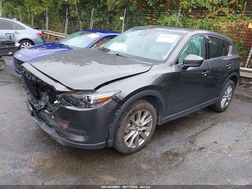 2021 Mazda Cx-5 2.5 Grand Touring Grey Lot 111043236601 Vin JM3KFADM0M1355588