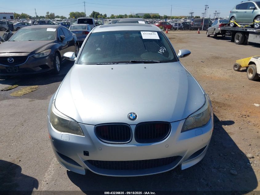 2008 BMW M5 VIN: WBSNB93558CX08579 Lot: 43236635