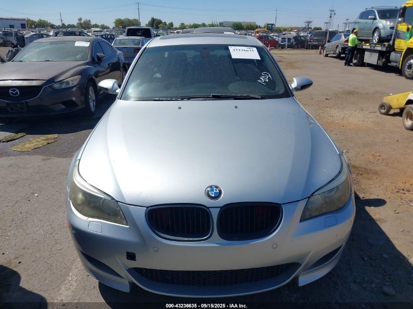 2008 BMW M5 VIN: WBSNB93558CX08579 Lot: 43236635