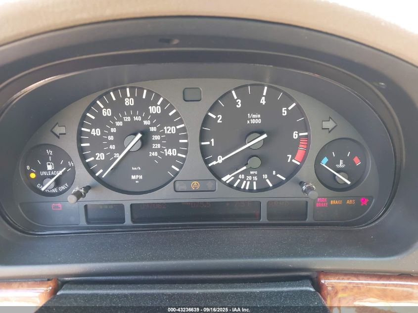 2002 BMW 525Ia VIN: WBADT43442GZ98210 Lot: 43236639