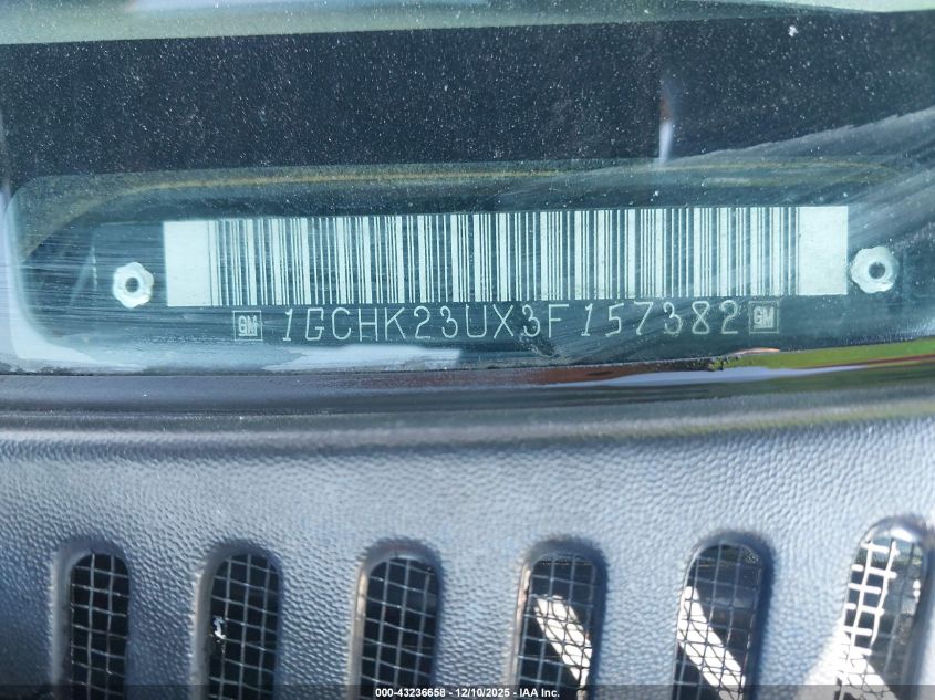 2003 Chevrolet Silverado 2500Hd Lt VIN: 1GCHK23UX3F157382 Lot: 43236658