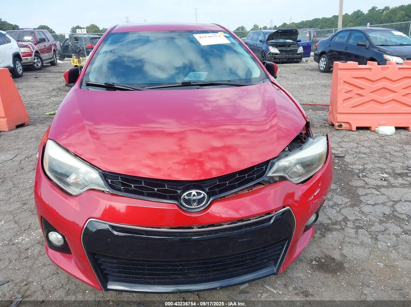 2014 Toyota Corolla S Plus VIN: 2T1BURHE9EC185681 Lot: 43236754