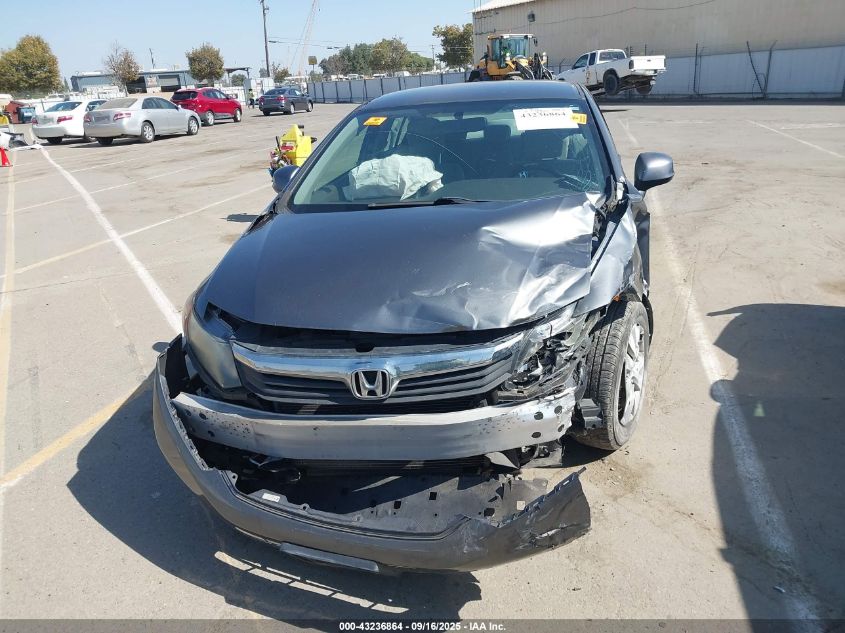 2012 Honda Civic Lx VIN: 19XFB2F51CE372137 Lot: 43236864