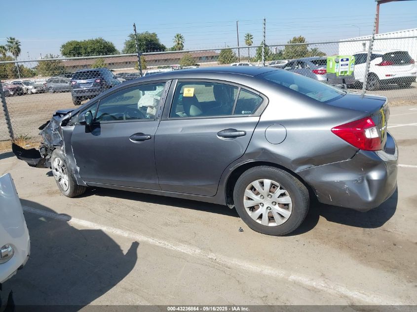 2012 Honda Civic Lx VIN: 19XFB2F51CE372137 Lot: 43236864