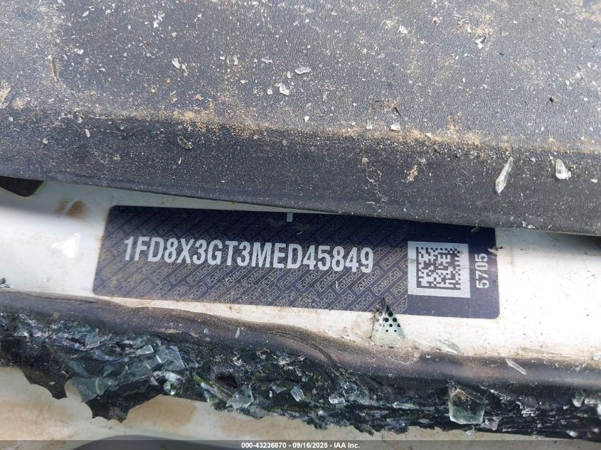 2021 Ford F-350 Chassis Xl VIN: 1FD8X3GT3MED45849 Lot: 43236870