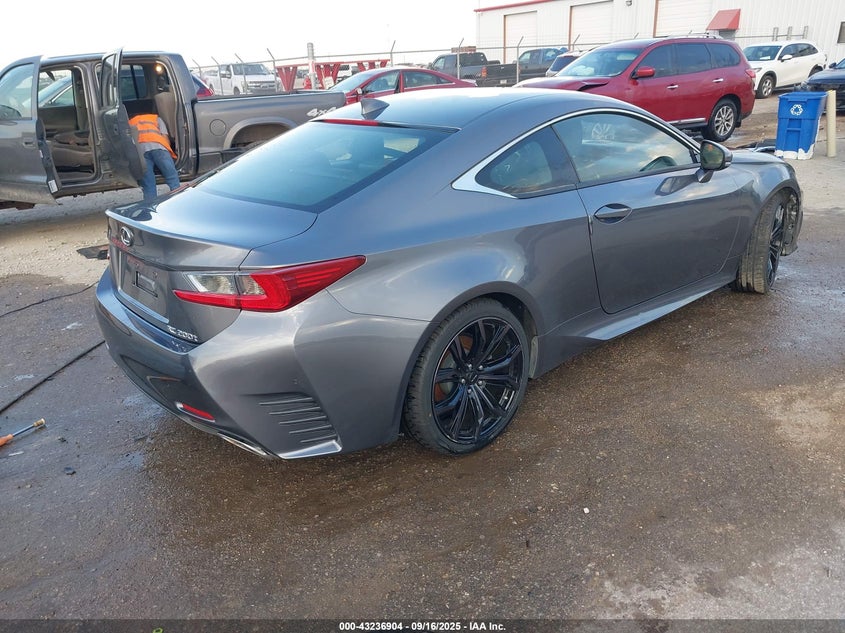 Vin: jthha5bc2g5000131, lot: 43731439, lexus rc 200t 20164