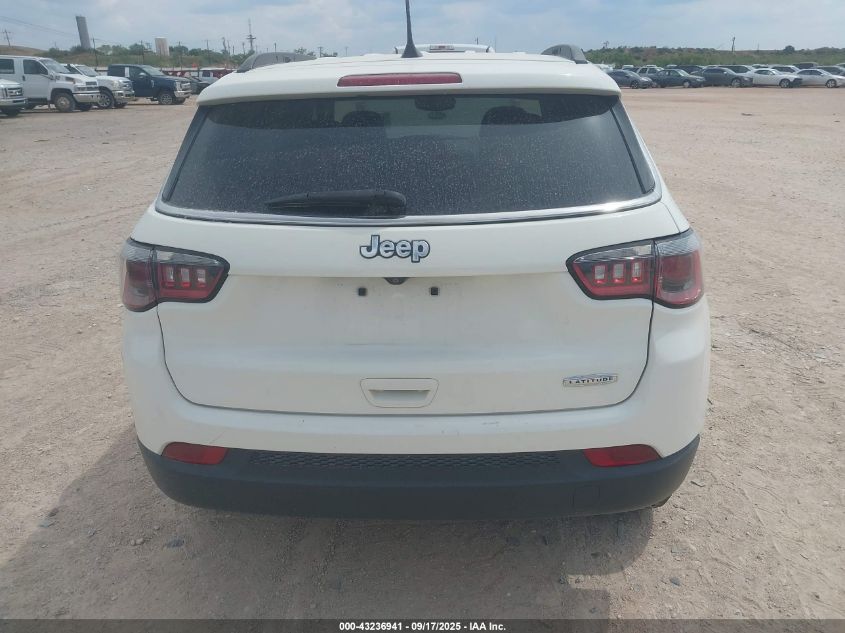 2018 Jeep Compass Latitude Fwd VIN: 3C4NJCBBXJT226652 Lot: 43236941