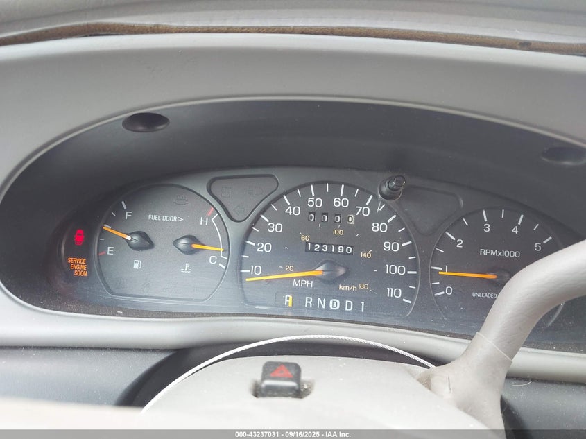 1997 Mercury Sable Gs VIN: 1MELM50UXVA642307 Lot: 43237031