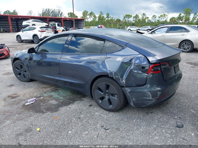 2023 Tesla Model 3 Rear-Wheel Drive grey sedan electric 5YJ3E1EA2PF576089 photo #4