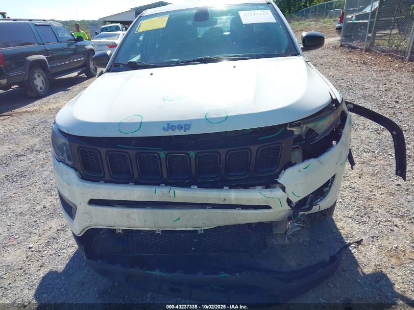 2018 Jeep Compass Sport Fwd VIN: 3C4NJCAB3JT263396 Lot: 43237335