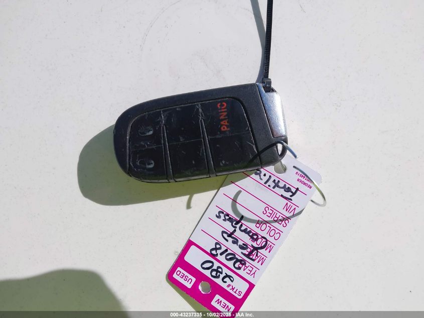 2018 Jeep Compass Sport Fwd VIN: 3C4NJCAB3JT263396 Lot: 43237335