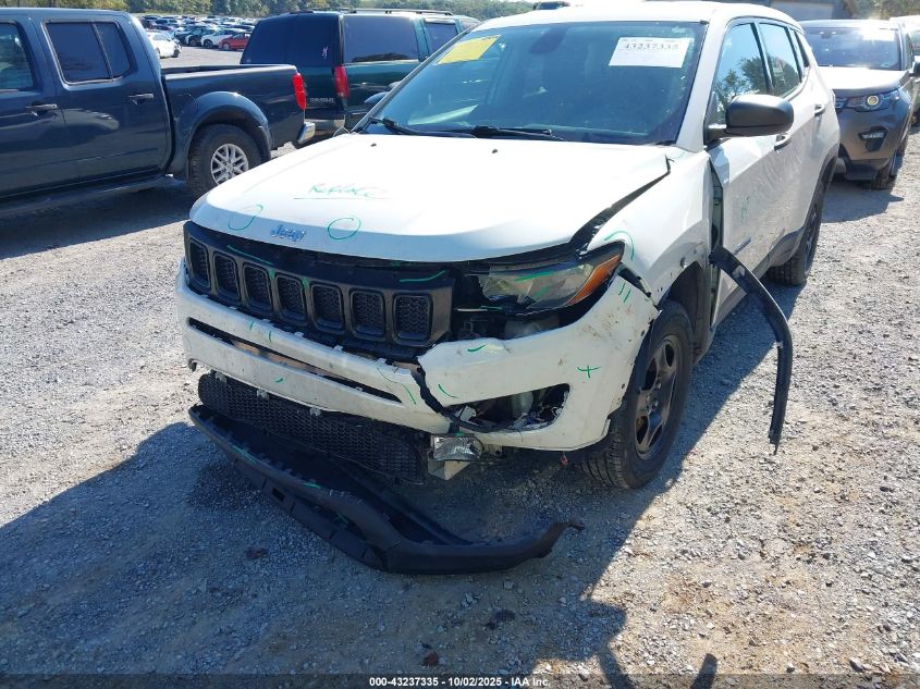 2018 Jeep Compass Sport Fwd VIN: 3C4NJCAB3JT263396 Lot: 43237335