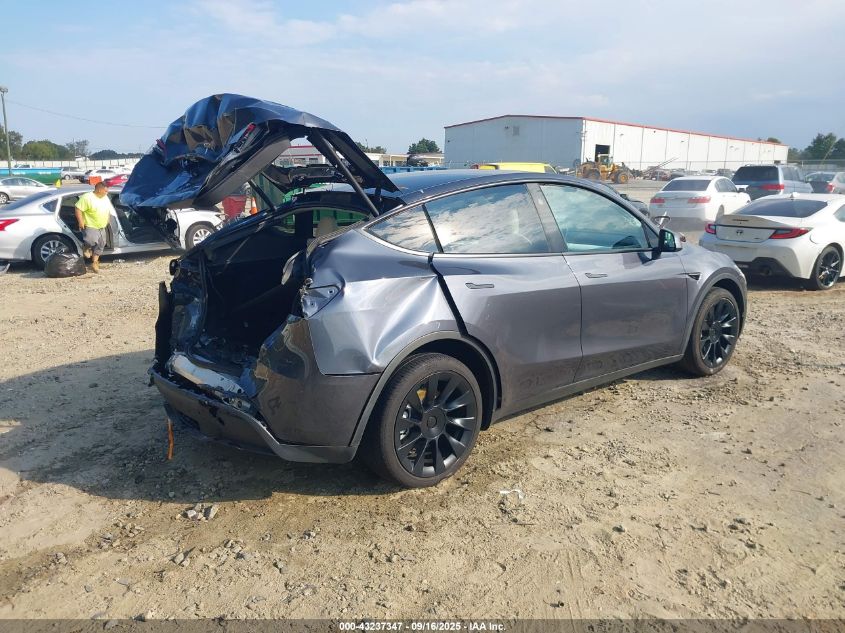 2023 Tesla Model Y Awd/Long Range Dual Motor All-Wheel Drive VIN: 7SAYGDEE4PA167984 Lot: 43237347