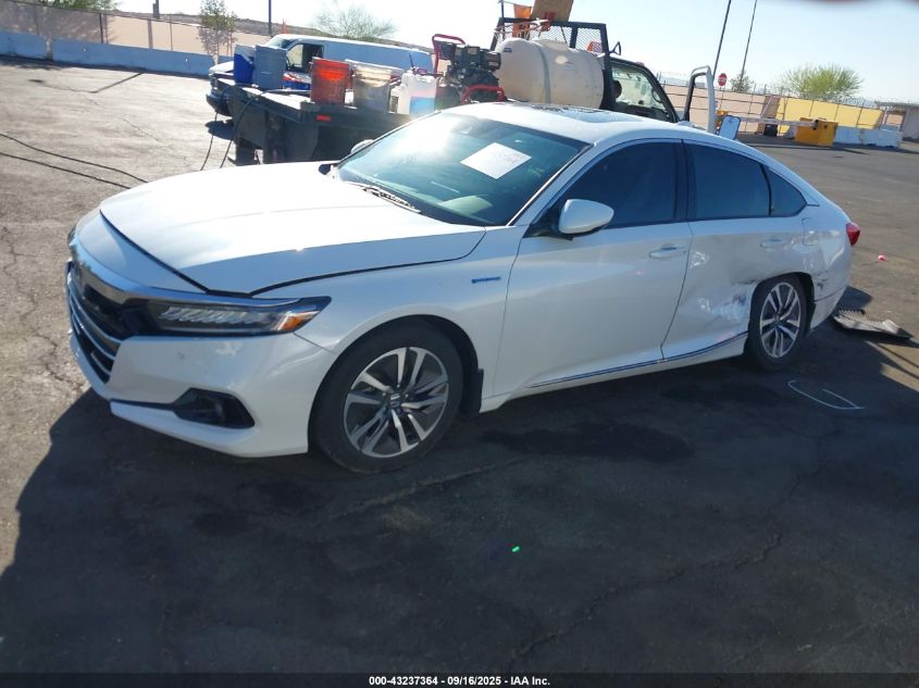 2022 Honda Accord Hybrid Ex-L VIN: 1HGCV3F59NA027168 Lot: 43237364