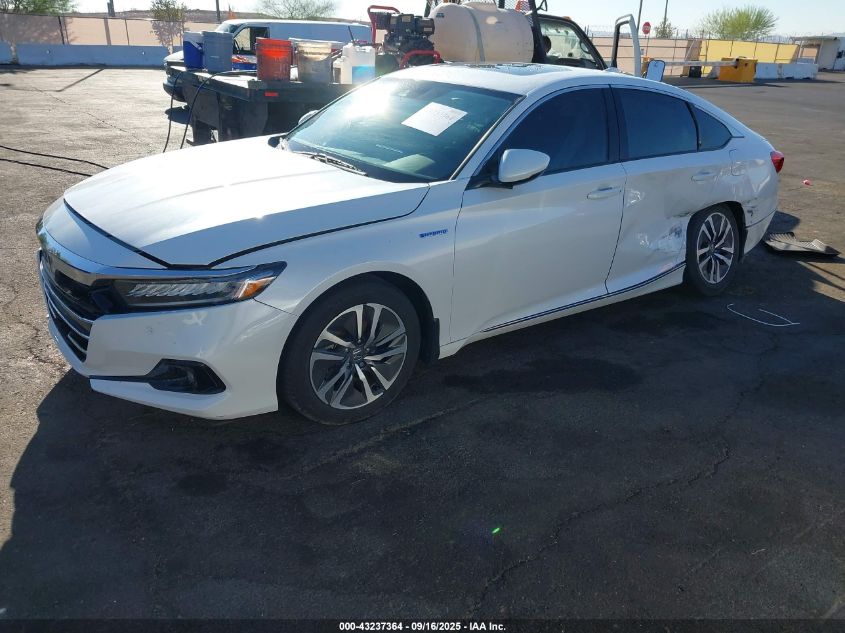 2022 Honda Accord Hybrid Ex-L VIN: 1HGCV3F59NA027168 Lot: 43237364