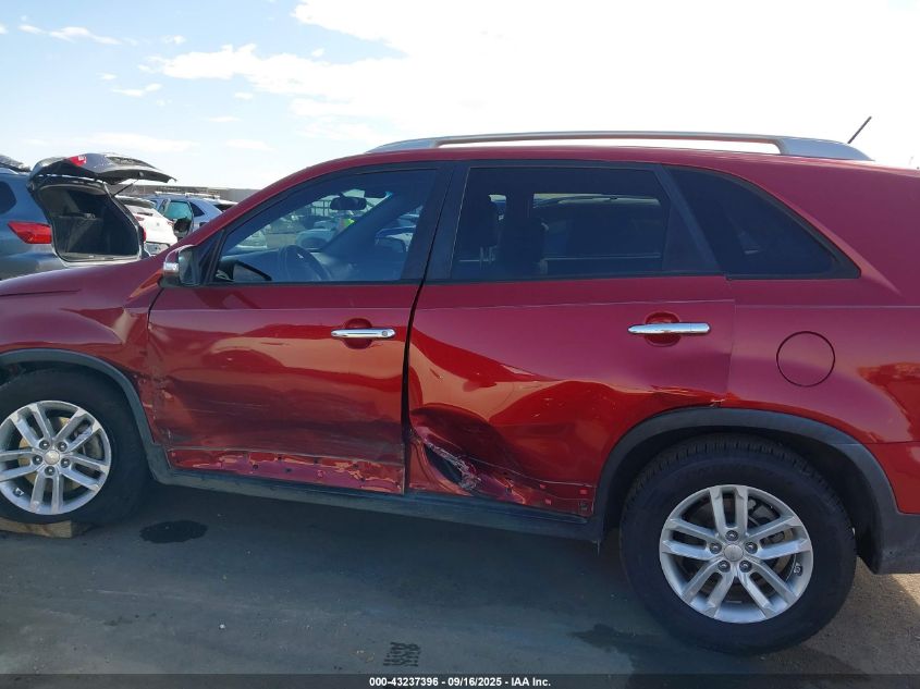 2014 Kia Sorento Lx V6 VIN: 5XYKT4A73EG494441 Lot: 43237396