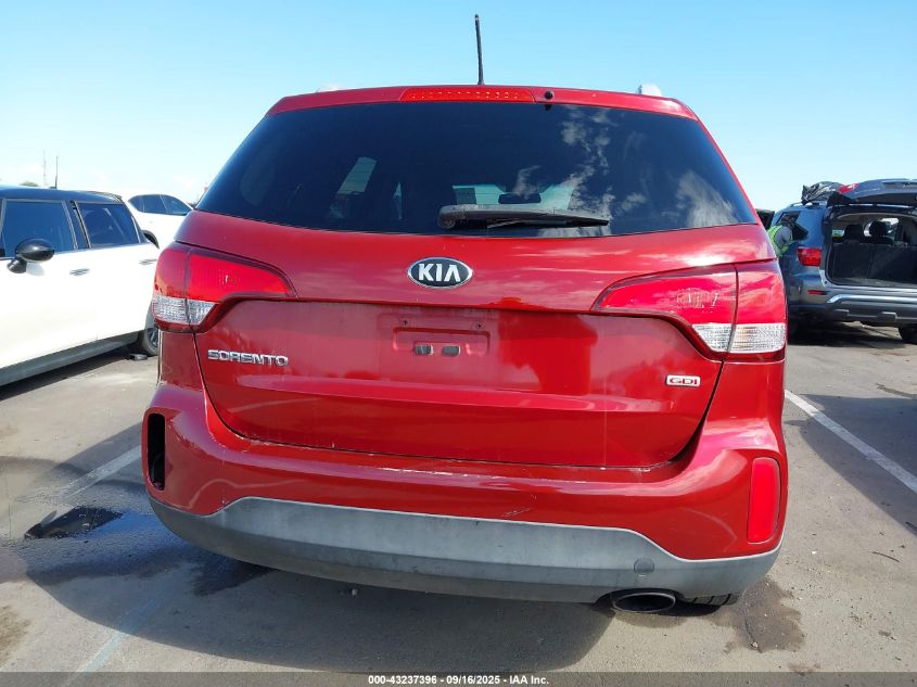 2014 Kia Sorento Lx V6 VIN: 5XYKT4A73EG494441 Lot: 43237396