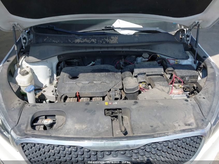 2016 Kia Sorento 2.4L Lx VIN: 5XYPGDA38GG059280 Lot: 43237423