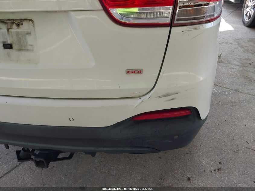 2016 Kia Sorento 2.4L Lx VIN: 5XYPGDA38GG059280 Lot: 43237423