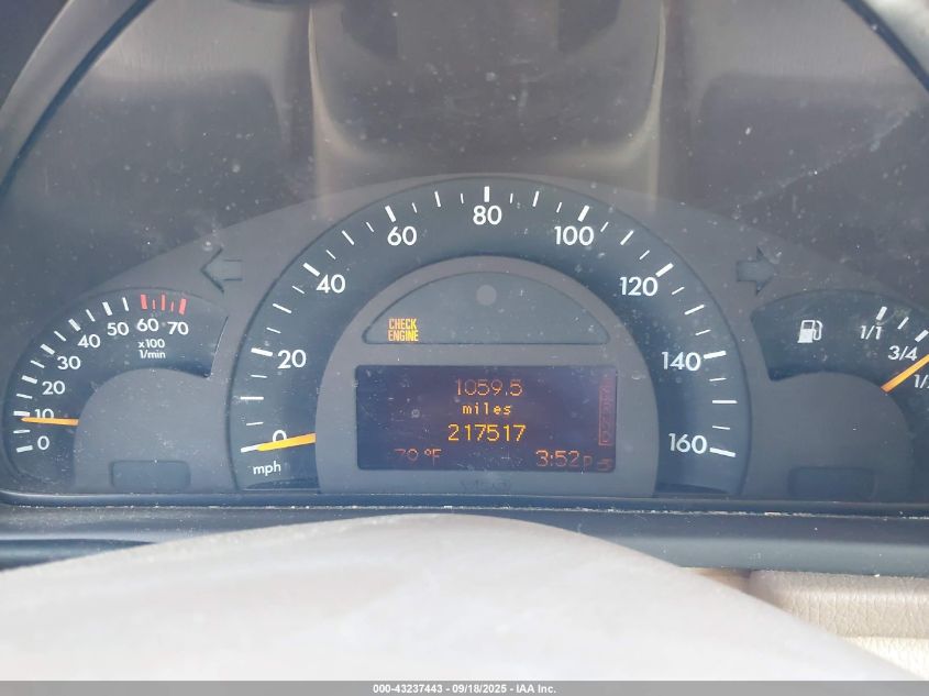 2002 Mercedes-Benz C 320 VIN: WDBRH64J32F139799 Lot: 43237443