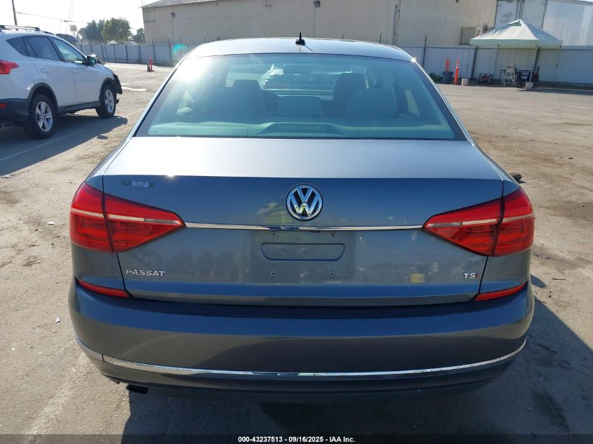 2016 Volkswagen Passat 1.8T S VIN: 1VWAT7A33GC060597 Lot: 43237513
