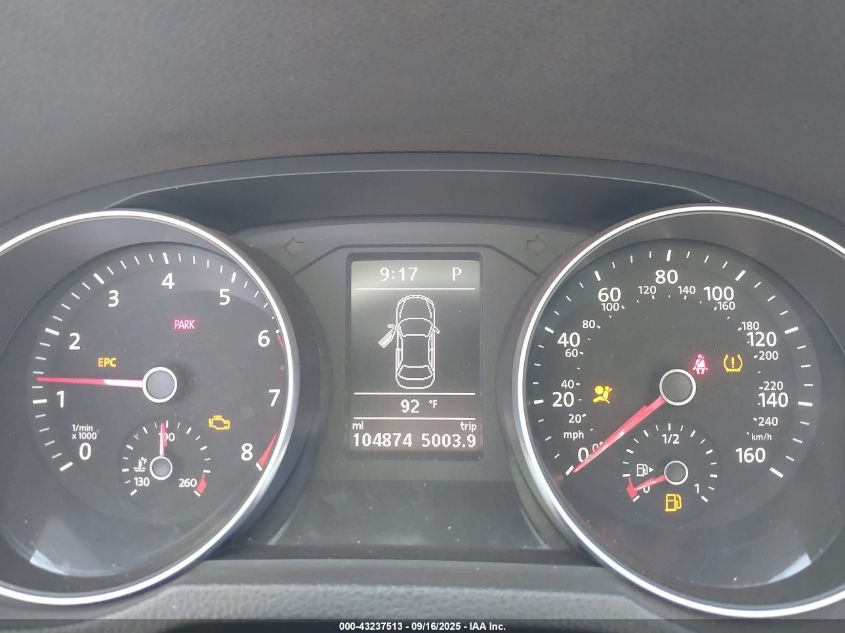 2016 Volkswagen Passat 1.8T S VIN: 1VWAT7A33GC060597 Lot: 43237513