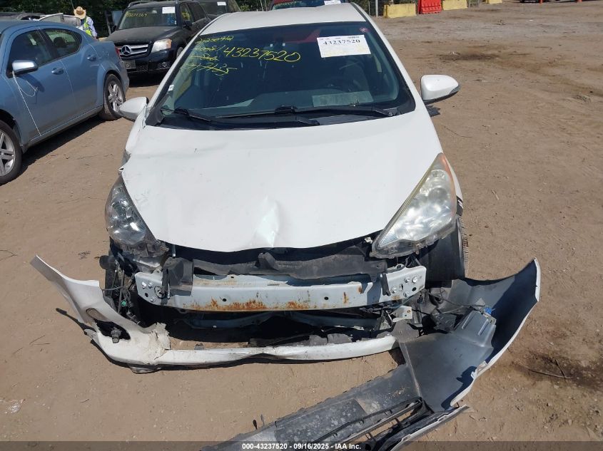 2012 Toyota Prius C Two VIN: JTDKDTB31C1017135 Lot: 43237520