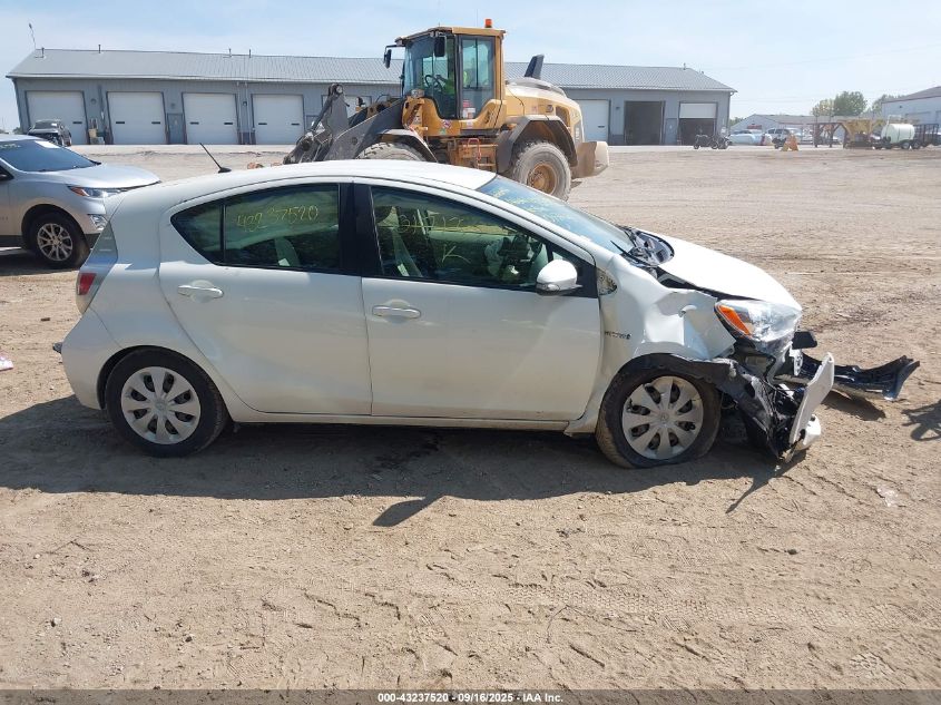 2012 Toyota Prius C Two VIN: JTDKDTB31C1017135 Lot: 43237520