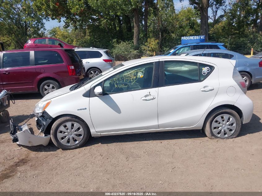 2012 Toyota Prius C Two VIN: JTDKDTB31C1017135 Lot: 43237520