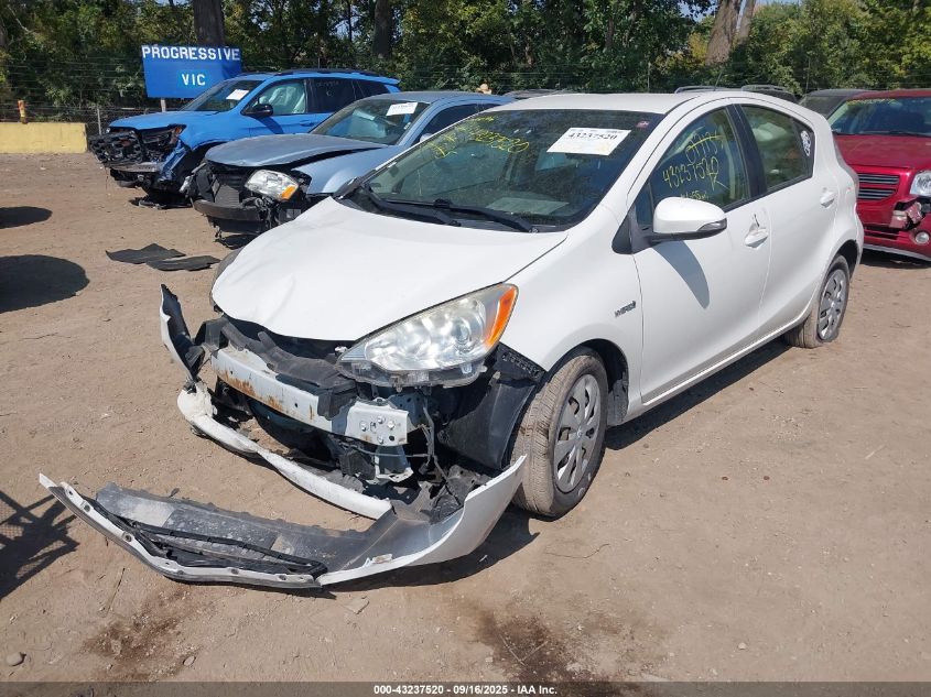 2012 Toyota Prius C Two VIN: JTDKDTB31C1017135 Lot: 43237520