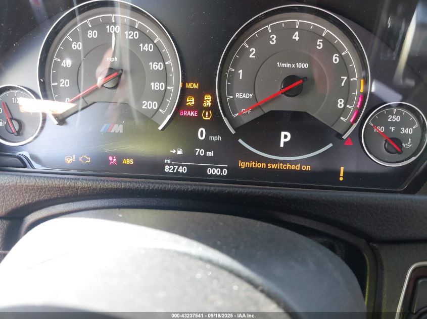 2016 BMW M4 VIN: WBS3R9C5XGK338771 Lot: 43237541