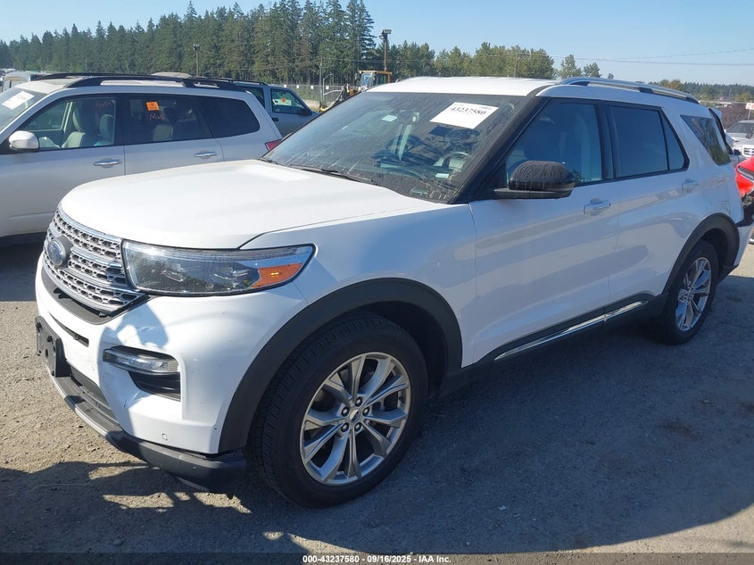 2023 Ford Explorer 2.3 Limited White Lot 111043237580 Vin 1FMSK7FH2PGA60271