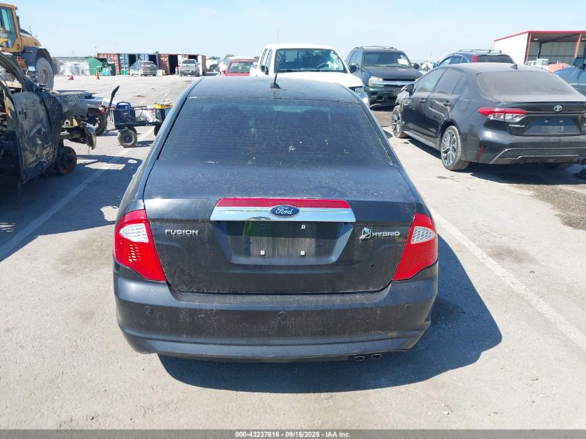 2010 Ford Fusion Hybrid VIN: 3FADP0L33AR137184 Lot: 43237616