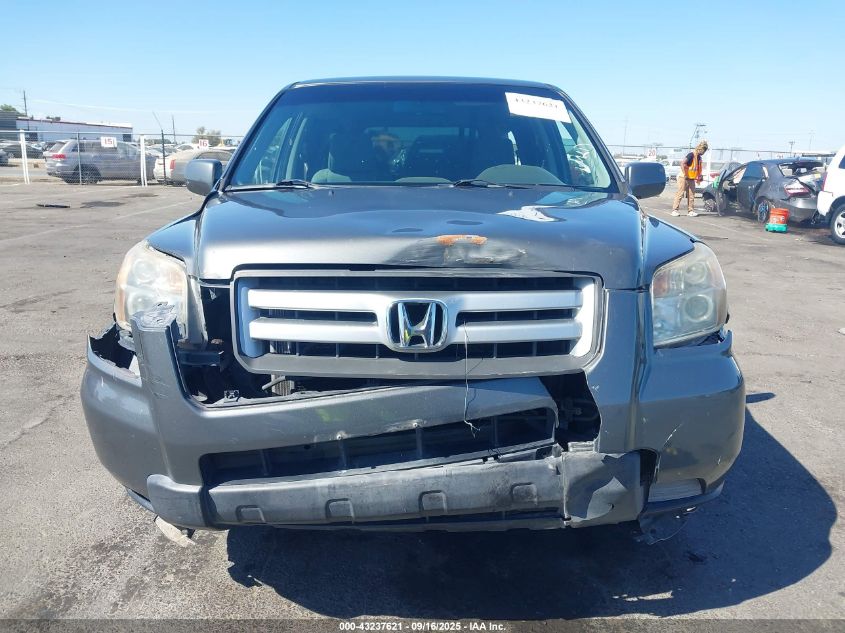 2008 Honda Pilot Vp VIN: 5FNYF28218B009869 Lot: 43237621