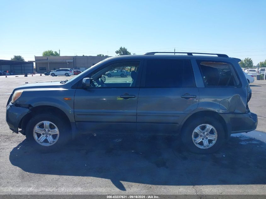2008 Honda Pilot Vp VIN: 5FNYF28218B009869 Lot: 43237621