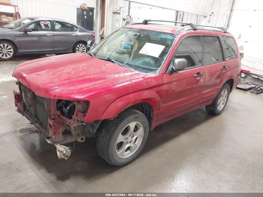 2003 Subaru Forester Xs red other gasoline JF1SG656X3H745841 photo #3