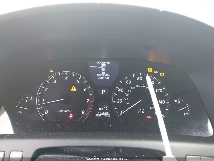 2008 Lexus Ls 460 VIN: JTHBL46F585074840 Lot: 43237713