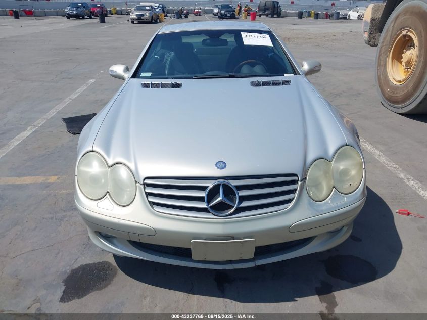 2003 Mercedes-Benz Sl 500 VIN: WDBSK75F63F009696 Lot: 43237769