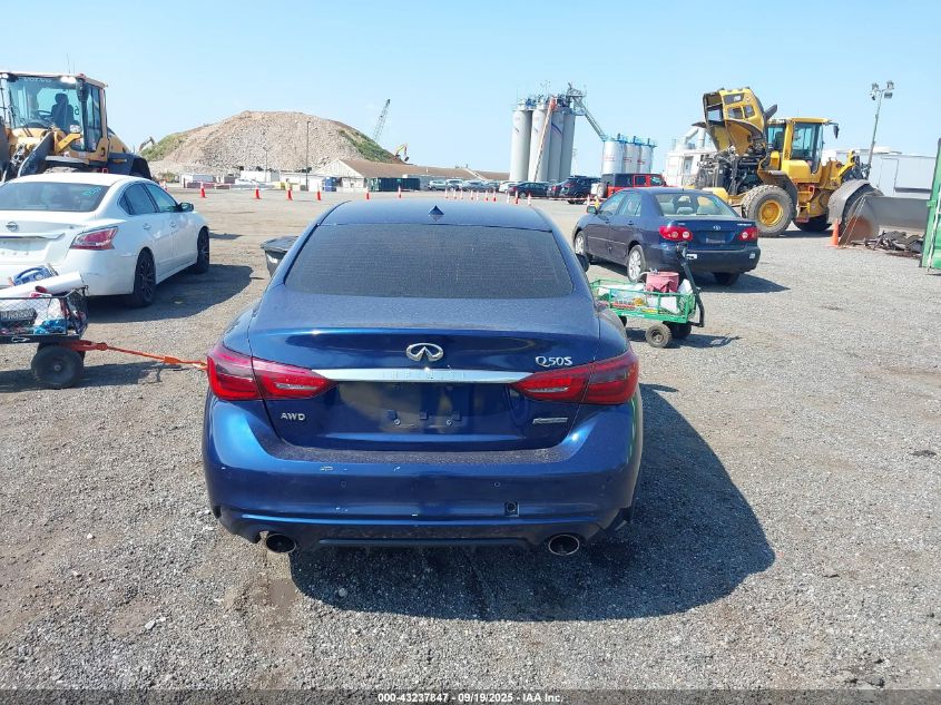 2019 Infiniti Q50 Luxe/Sport/Signature Edition VIN: JN1EV7AR3KM592005 Lot: 43237847