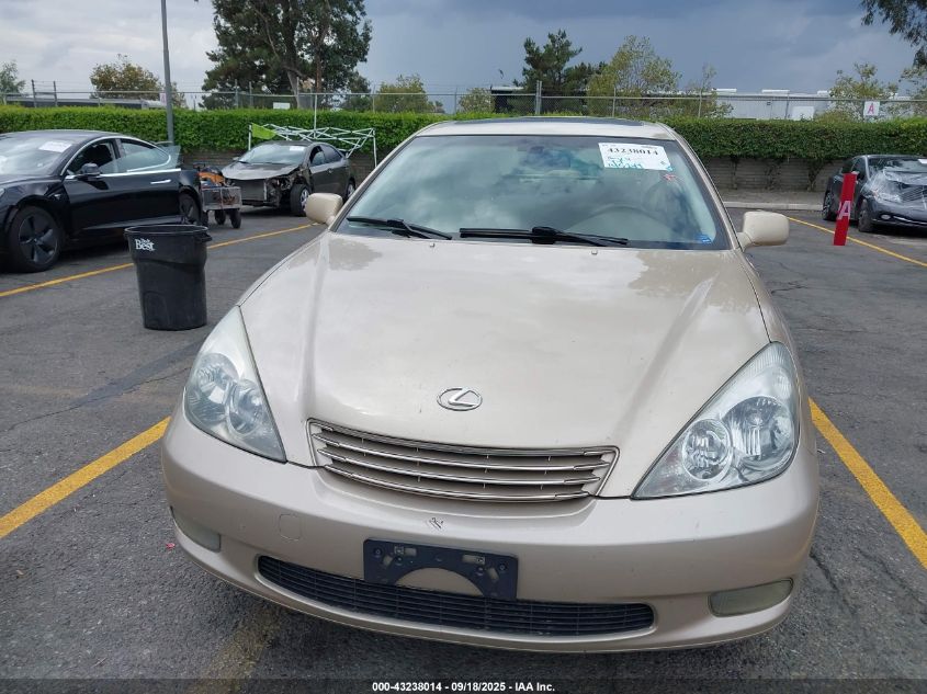 2004 Lexus Es 330 VIN: JTHBA30G445029061 Lot: 43238014